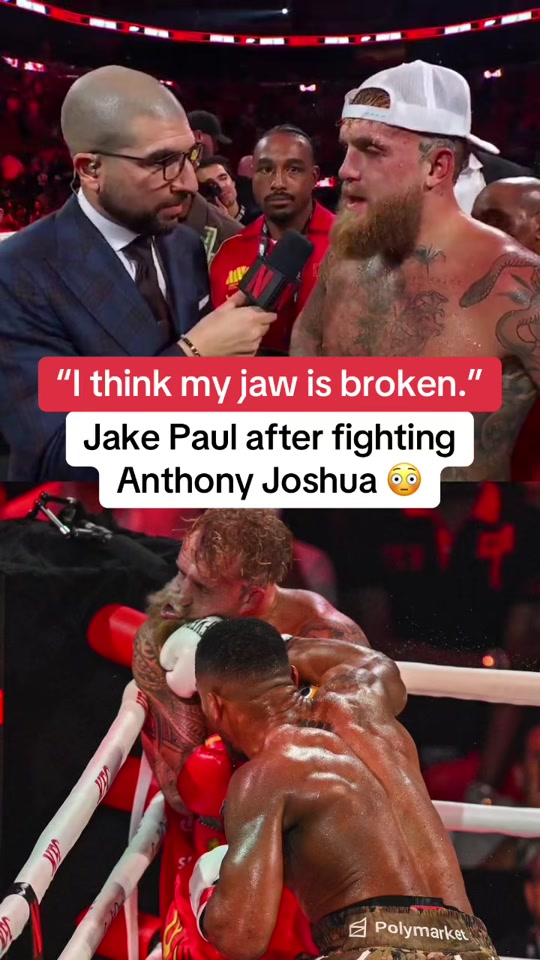 Jake Paul kept it real after his fight with Anthony Joshua Live onl...