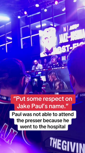 Jake Paul has gone to the hospital with an apparent broken jaw Live o...