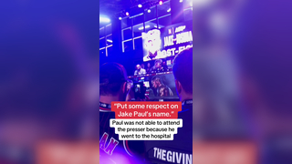 Jake Paul has gone to the hospital with an apparent broken jaw Live o...