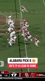 SOONERS STORM BACK #OklahomavsAlabama #collegefootball #football #s...