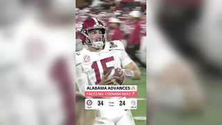 Alabama rallies from down 17-0 to defeat Oklahoma in the CFP #colle...
