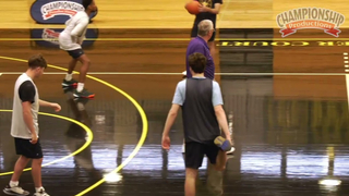 Coach Bob Starkey breaking down his favorite shell drill, the 5 on 4 Open Perimeter
