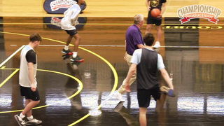 Coach Bob Starkey breaking down his favorite shell drill, the 5 on 4 Open Perimeter