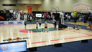 Catch & Shoot Baseline Out-of-Bounds Play! ROCKET!! Tight to the Rim for a Lob!!