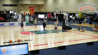 Catch & Shoot Baseline Out-of-Bounds Play! ROCKET!! Tight to the Rim for a Lob!!