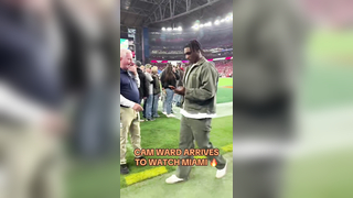 Cam Ward pulled up to watch his alma mater #collegefootball #cfp #f...