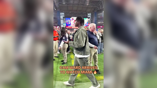 Cam Ward pulled up to watch his alma mater #collegefootball #cfp #f...