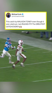 That Was an Insane Grab from Malachi Toney