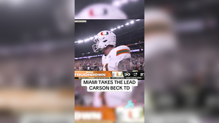 Carson Beck Runs It In Himself — What a Drive by the Miami Hurricanes