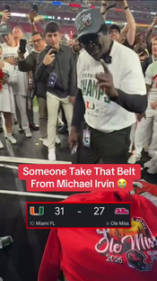Michael Irvin Goes Crazy Again After Miami’s Win Over Ole Miss BTA