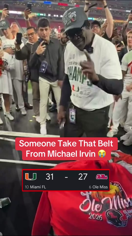Michael Irvin Goes Crazy Again After Miami’s Win Over Ole Miss BTA