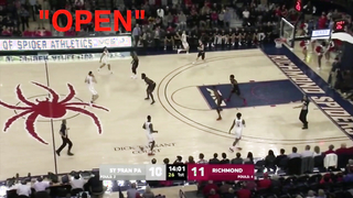 Princeton Offense - Richmond Spiders - Open Phase Dribble-Ats