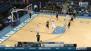 Princeton Offense - Nebraska Wesleyan University - Brush Point Away - Middle Ball Screen