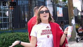 Middle School Reporter Lauryn Hits the Streets ? | CFP Fan Predictions Outside Hard Rock Stadium