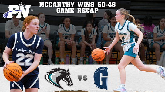 Archbishop McCarthy vs Gulliver Prep | 50-46 Girls Basketball Highlights