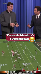Fernando Mendoza’s breakdown of his touchdown in the CFP National Cha...