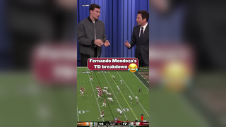 Fernando Mendoza’s breakdown of his touchdown in the CFP National Cha...