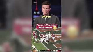 Fernando Mendoza’s breakdown of his touchdown in the CFP National Cha...