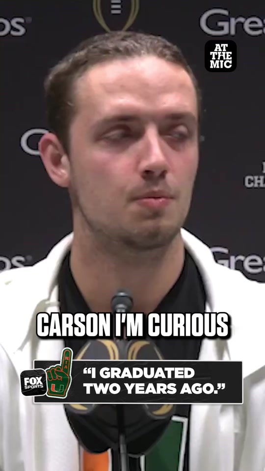 The current state of college football #carsonbeck #miamifootball #c...