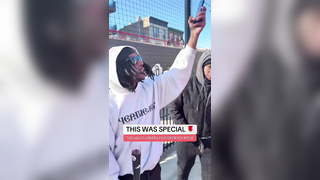 This was special 100,000 flowers for one Derrick Rose at Clybourn P...