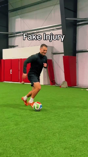 The Art of the Fake Injury 🩼 Try at your own risk #soccer #footba...