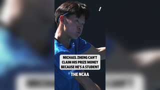 Michael Zheng can't collect a $150,000 check from the Aussie Open #Te...