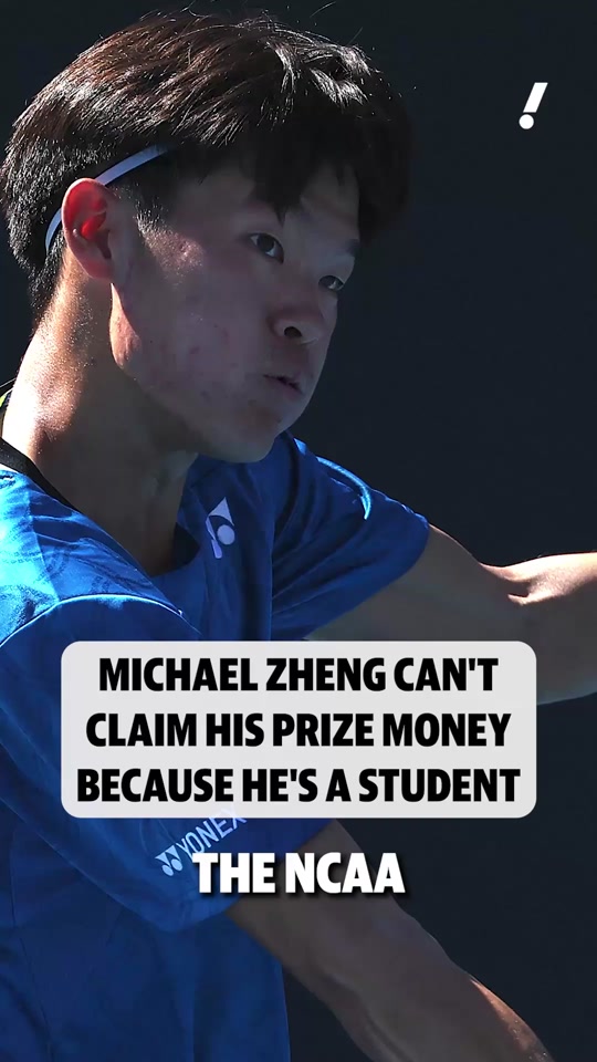 Michael Zheng can't collect a $150,000 check from the Aussie Open #Te...