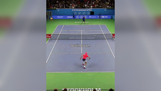 He beat Nadal. #dustinbrown #tennis #tweener #trickshot
