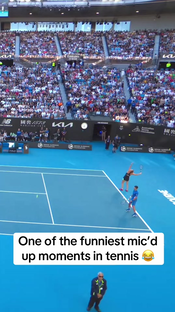 They started playing music (via @Australian Open) #espnsocial #tenn...