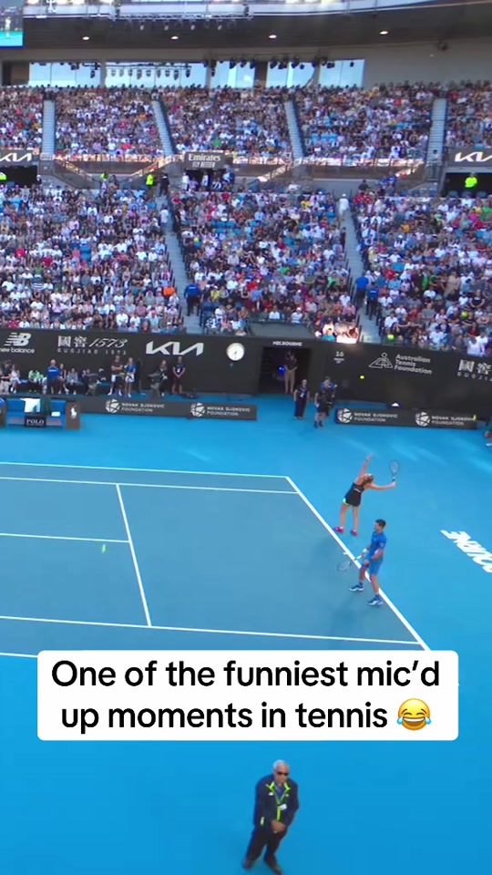 They started playing music (via @Australian Open) #espnsocial #tenn...