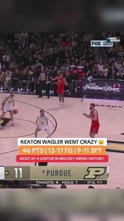 Keaton Wagler Delivers Historic Performance | College Basketball Highlights