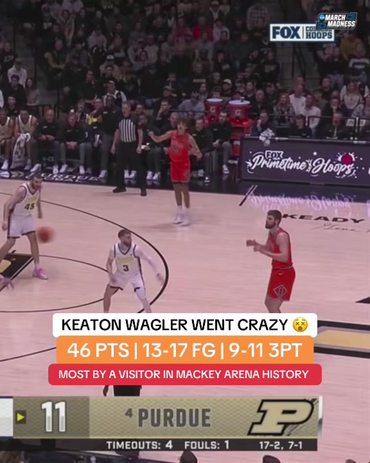 Keaton Wagler Delivers Historic Performance | College Basketball Highlights