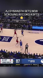 AJ Dybantsa Drops Unreal 43 Points | Sets All-Time BYU Freshman Scoring Record