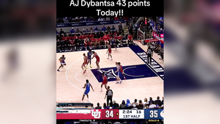 WOW!! AJ Dybantsa Breaks BYU Freshman Scoring Record with 43-Point Night
