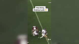 Andre Luck Delivers Linebacker-Style Hit | College Football Highlight