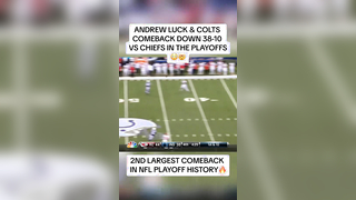 Andrew Luck Was Special | Remembering a Legendary NFL Playoff Performance