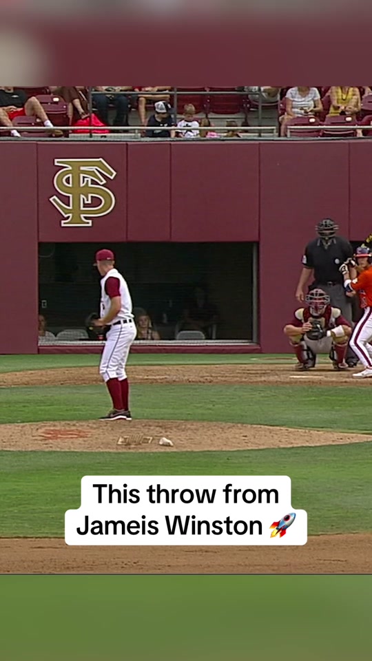 Jameis Winston launched this #throwback #fsu #baseball #highlight #...