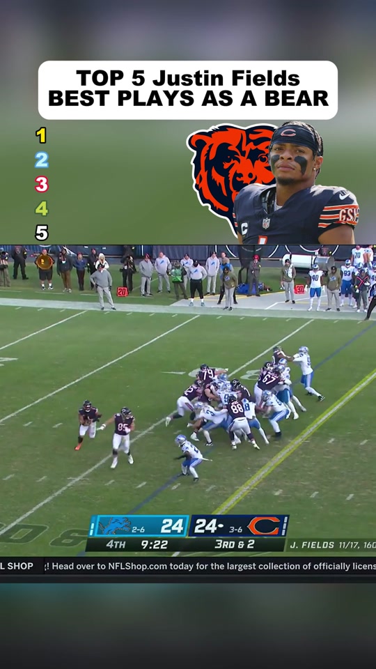 Top 5 Justin Fields Plays as a Chicago Bear | QB Highlights