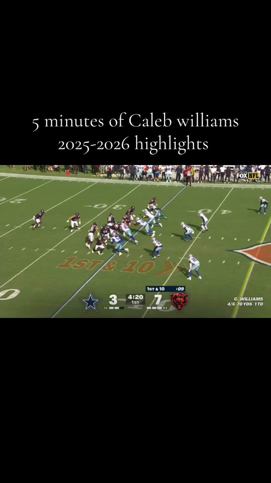 unreal tape #fyp #viral #nfl #chicagobears #calebwilliams