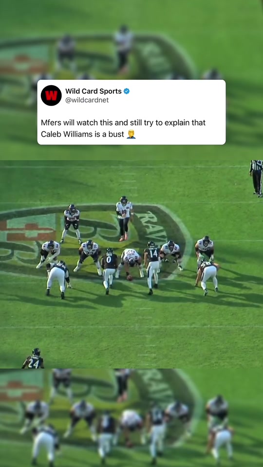 Caleb Williams with an INSANE highlight play #nfl #nflfootball #chi...