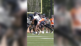 That was nasty, Caleb ? #calebwilliams #trainingcamp #highlight