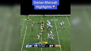 Miami Signee Darian Mensah Highlight Tape.