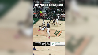 Toby Fournier had her fifth double-double of the season in Duke’s win...
