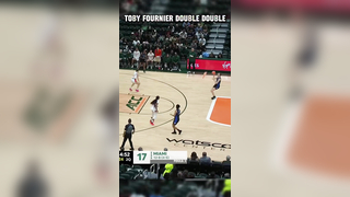 Toby Fournier had her fifth double-double of the season in Duke’s win...