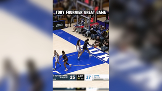 Toby Fournier Powers Duke Past Notre Dame for Sixth Straight Win