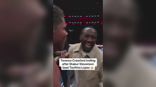 Terence Crawford Steals the Show with Hilarious Ringside Moment on DAZN