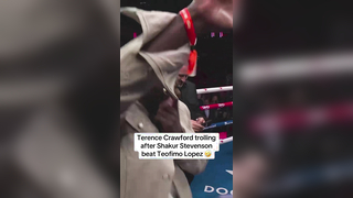 Terence Crawford Steals the Show with Hilarious Ringside Moment on DAZN