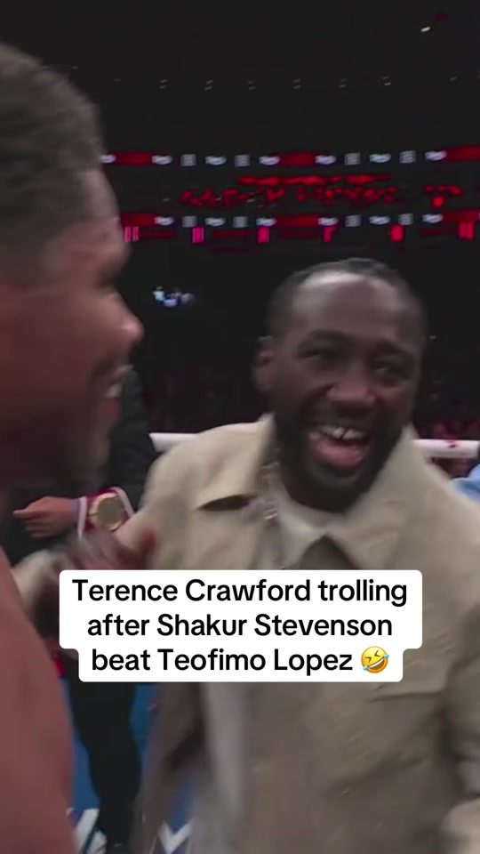 Terence Crawford Steals the Show with Hilarious Ringside Moment on DAZN