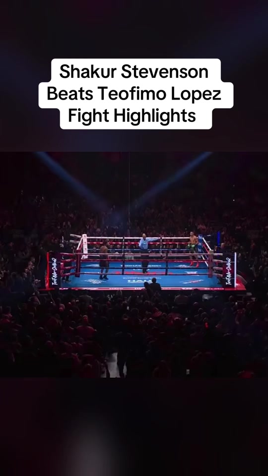 Shakur Stevenson Defeats Teofimo Lopez by Unanimous Decision to Win WBO Super Lightweight Title