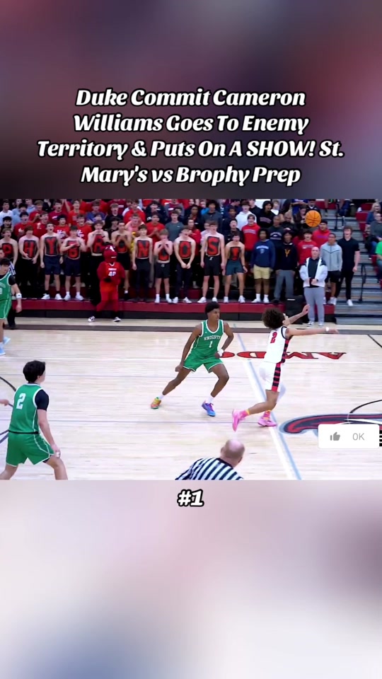 Duke Commit Cameron Williams Goes To Enemy Territory & Puts On A SHOW...